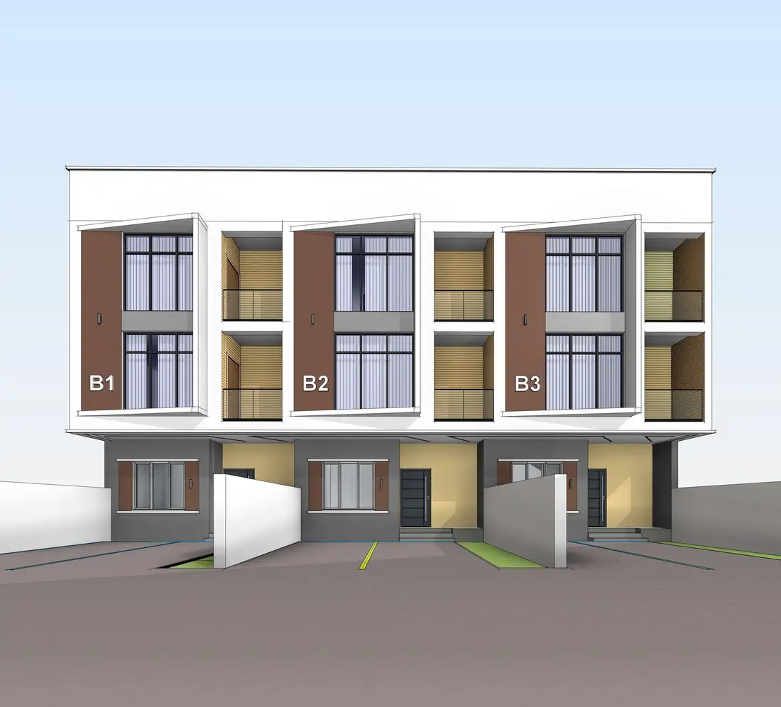 5-Bedroom Duplex Terrace, Lagos — render