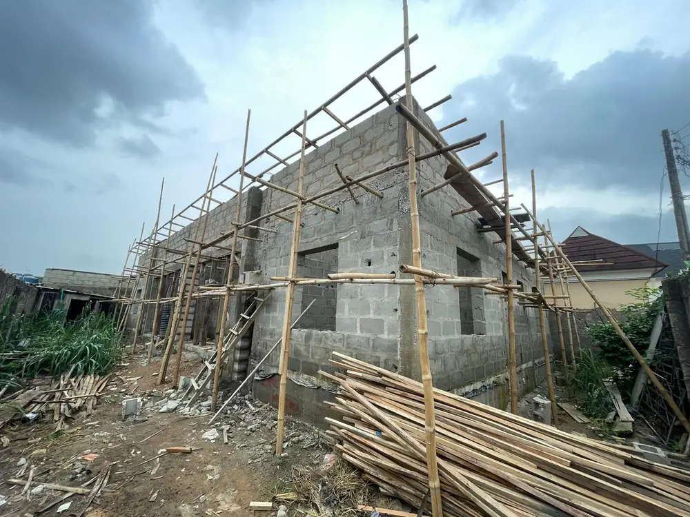 2-Bedroom Semi-Detached Bungalow, Lagos — as built